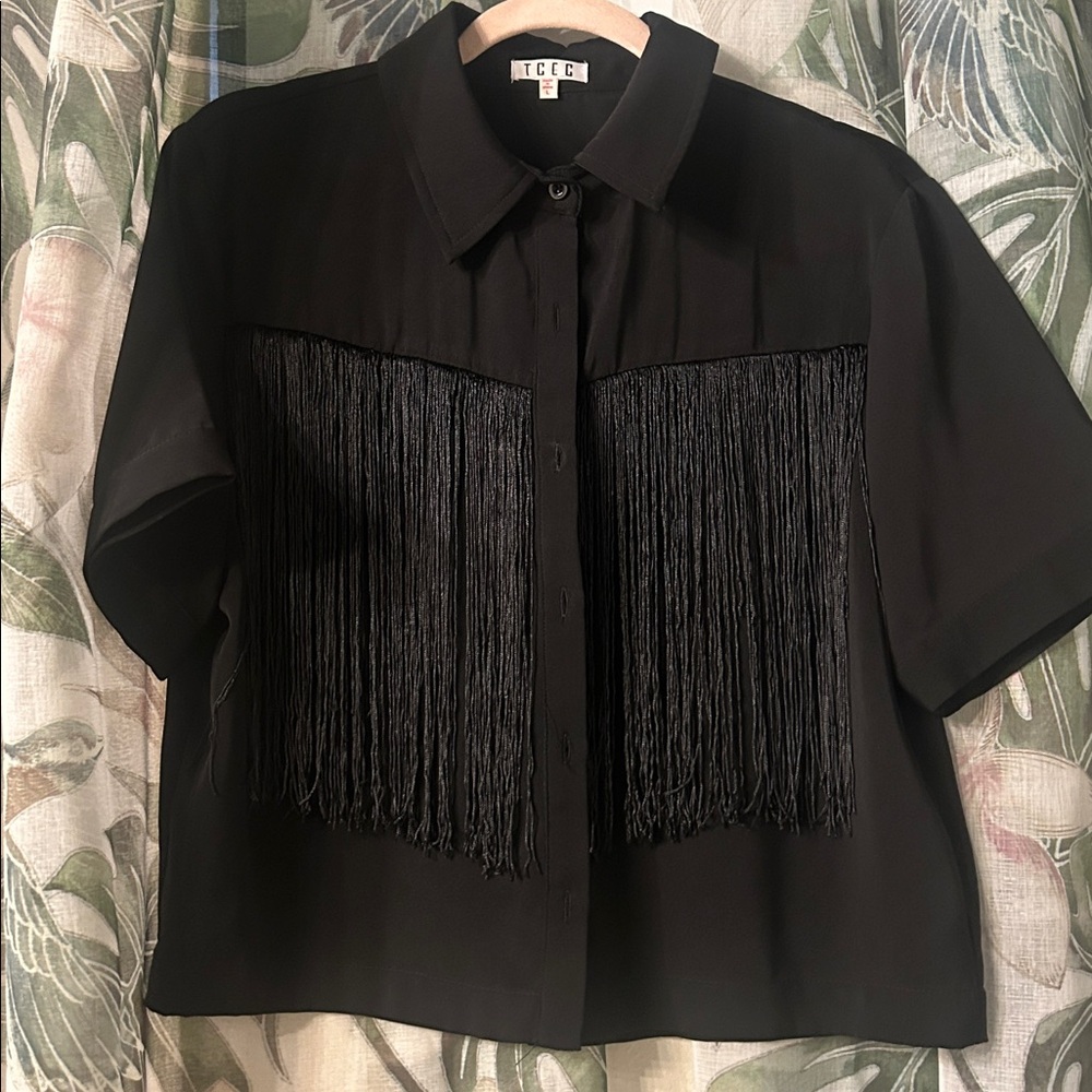 TCEC Classic Black fringed Shirt